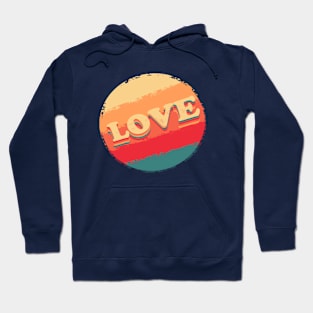 Love Vintage retro style Hoodie